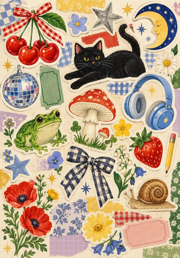 Full front cover of Sticker Club planner